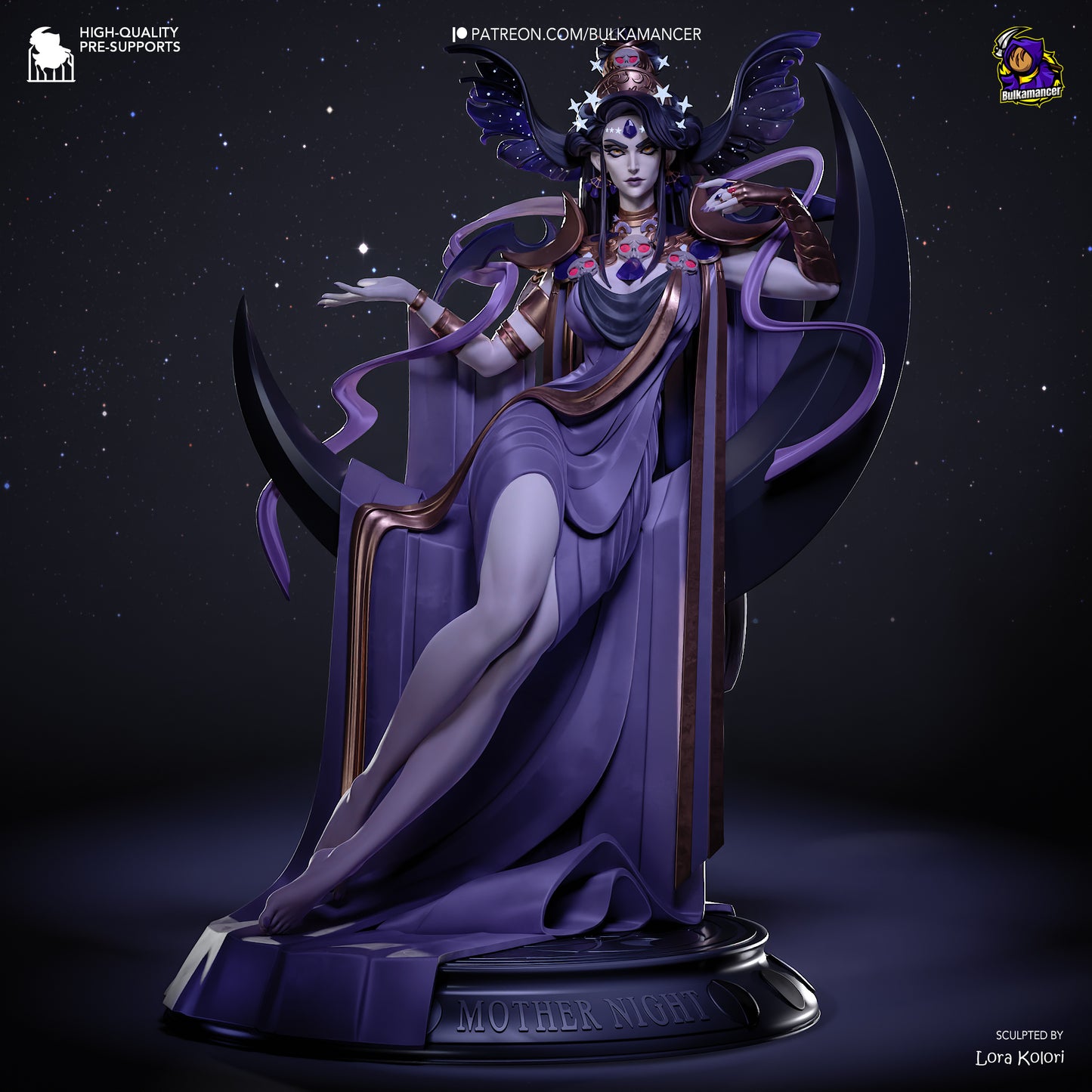 Nyx from Hades by Bulkamancer | High Quality Resin Print | Painted Commissions available!