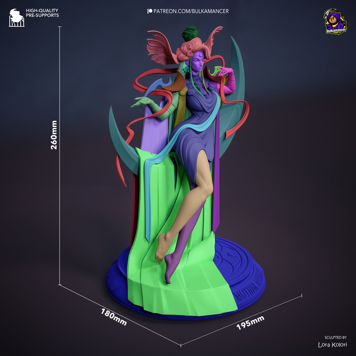 Nyx from Hades by Bulkamancer | High Quality Resin Print | Painted Commissions available!