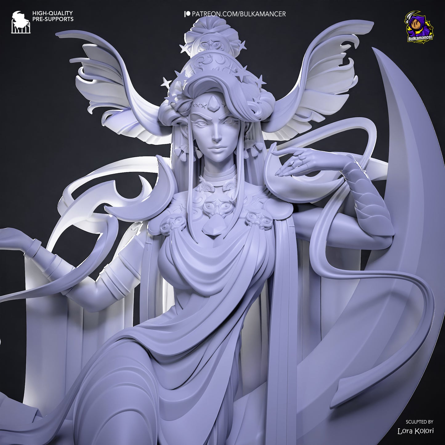 Nyx from Hades by Bulkamancer | High Quality Resin Print | Painted Commissions available!