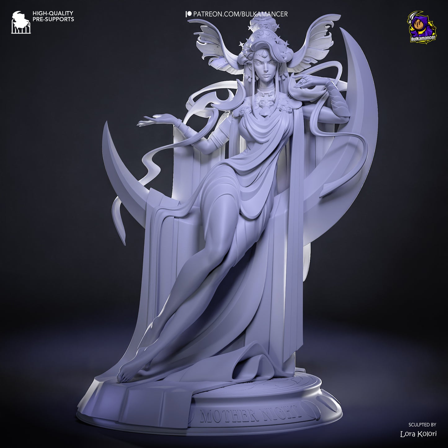 Nyx from Hades by Bulkamancer | High Quality Resin Print | Painted Commissions available!