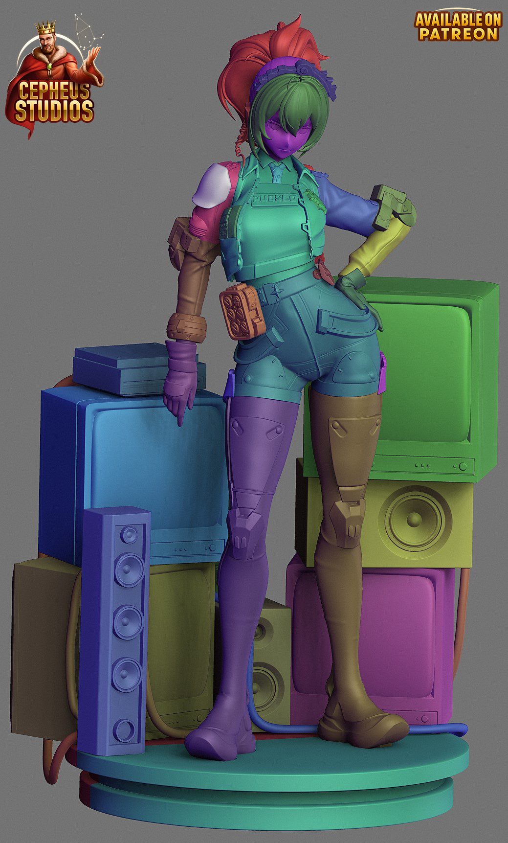 Zhu Yuan from Zenless Zone Zero Fan-Made Model by Cepheus Studio - Sephiknot