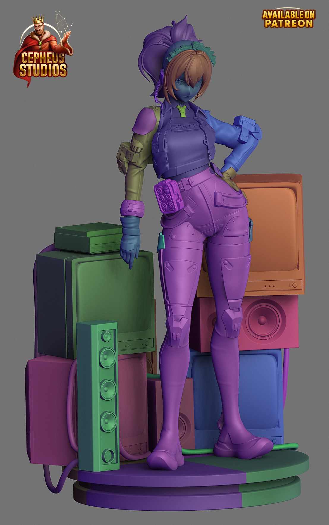 Zhu Yuan from Zenless Zone Zero Fan-Made Model by Cepheus Studio - Sephiknot