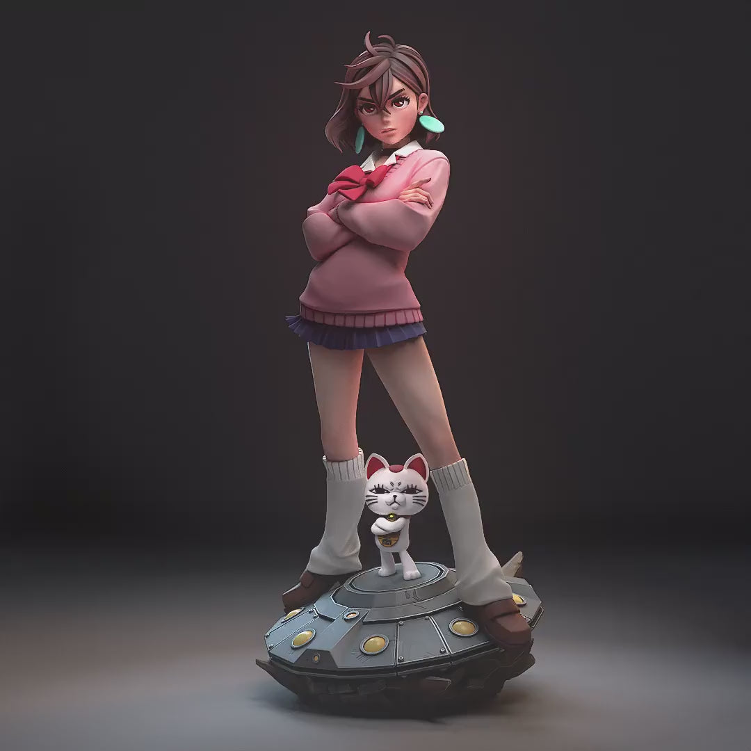 Psychic Teen Garage Kit | Fanmade Model by h3llCreator | And a Turbo Yokai | 3D Printed