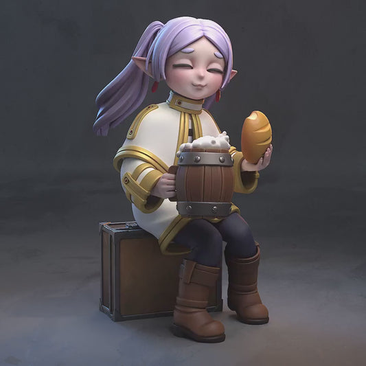 Chibi Elf Garage Kit | Fanmade Model by h3llCreator | Very old elf | 3D Printed
