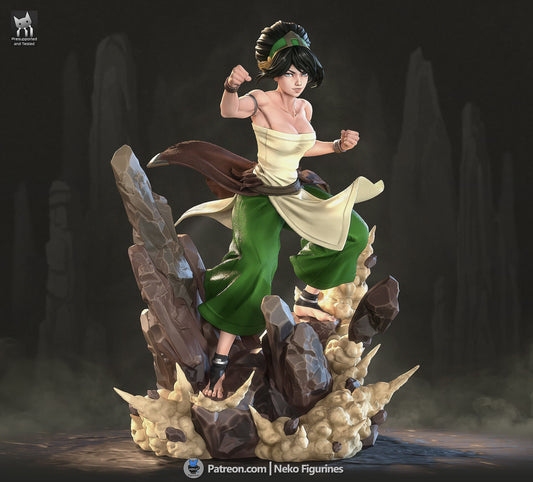 Toph from Avatar by Neko Figurines | High Quality Resin Print | Painted Commissions available!