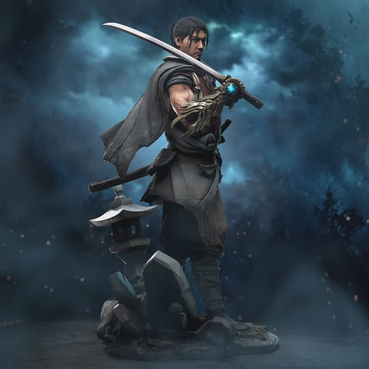 Musashi from Onimusha by h3ll creator | High Quality Resin Print | Painted Commissions available!