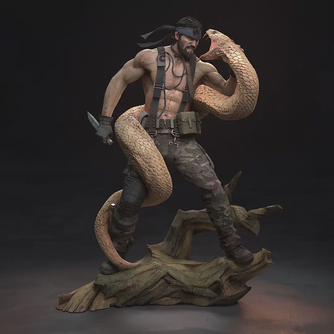 Big Boss with a Python Garage Kit | Fanmade Model by h3llCreator | Wooden Screw Liquid | 3D Printed