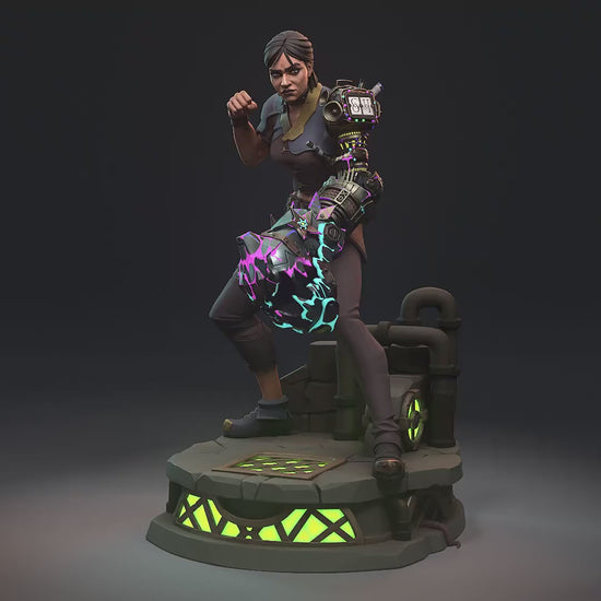 Sevika Garage Kit | Fanmade Model by h3llCreator | Defender of Zaun | 3D Printed