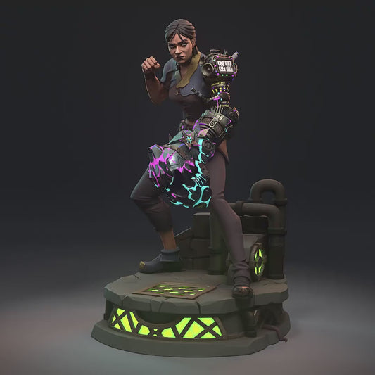 Sevika Garage Kit | Fanmade Model by h3llCreator | Defender of Zaun | 3D Printed