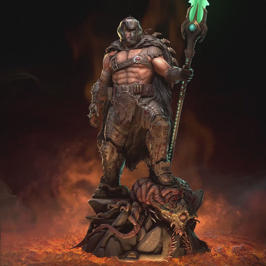 Doomguy from Doom: Dark Ages by h3ll creator | High Quality Resin Print | Painted Commissions available!