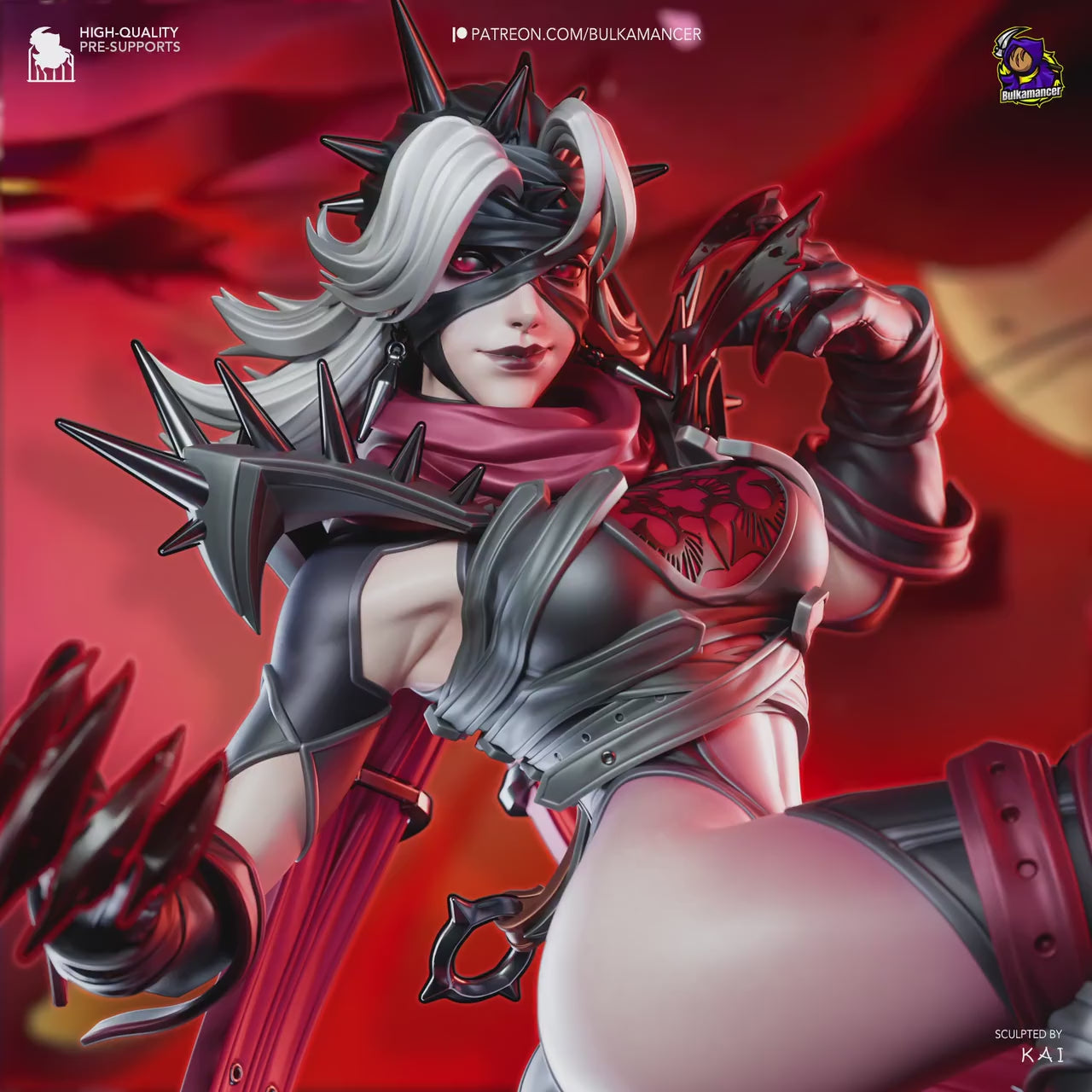 Malice Woman Garage Kit | Fanmade Model by Bulkamancer| Rivals | 3D Printed