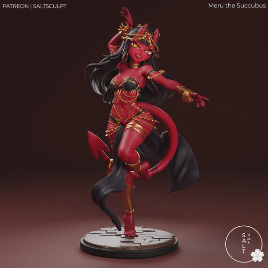Meru (Succubus) by SaltSculpts | High Quality Resin Print | Painted Commissions available!
