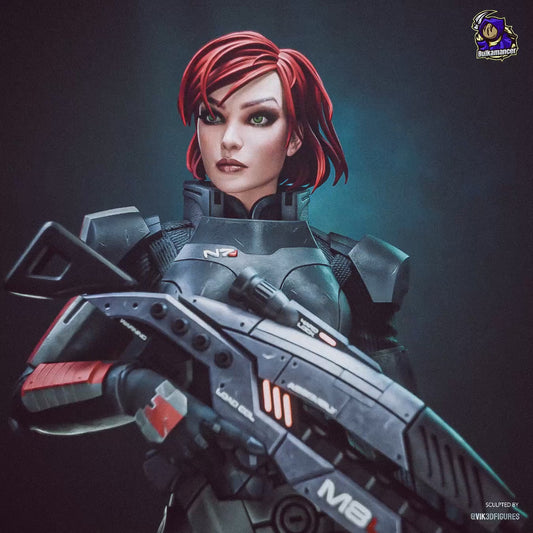 Jane Shepard from Mass Effect by Bulkamancer | High Quality Resin Print | Painted Commissions available!