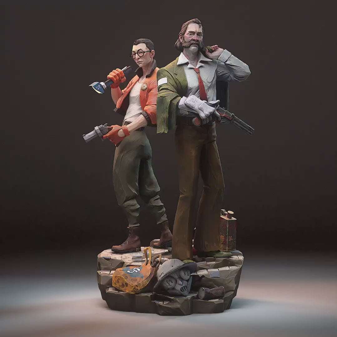 Harry and Kim Garage Kit | Fanmade Model by h3llCreator | Disco Elysium | 3D Printed