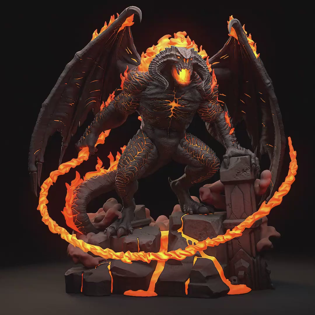 Balrog Garage Kit | Fanmade Model | Lord of the Rings | 3D Printed