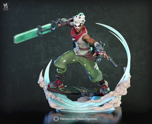 Ekko by Neko Figurines | High Quality Resin Print | Painted Commissions available!