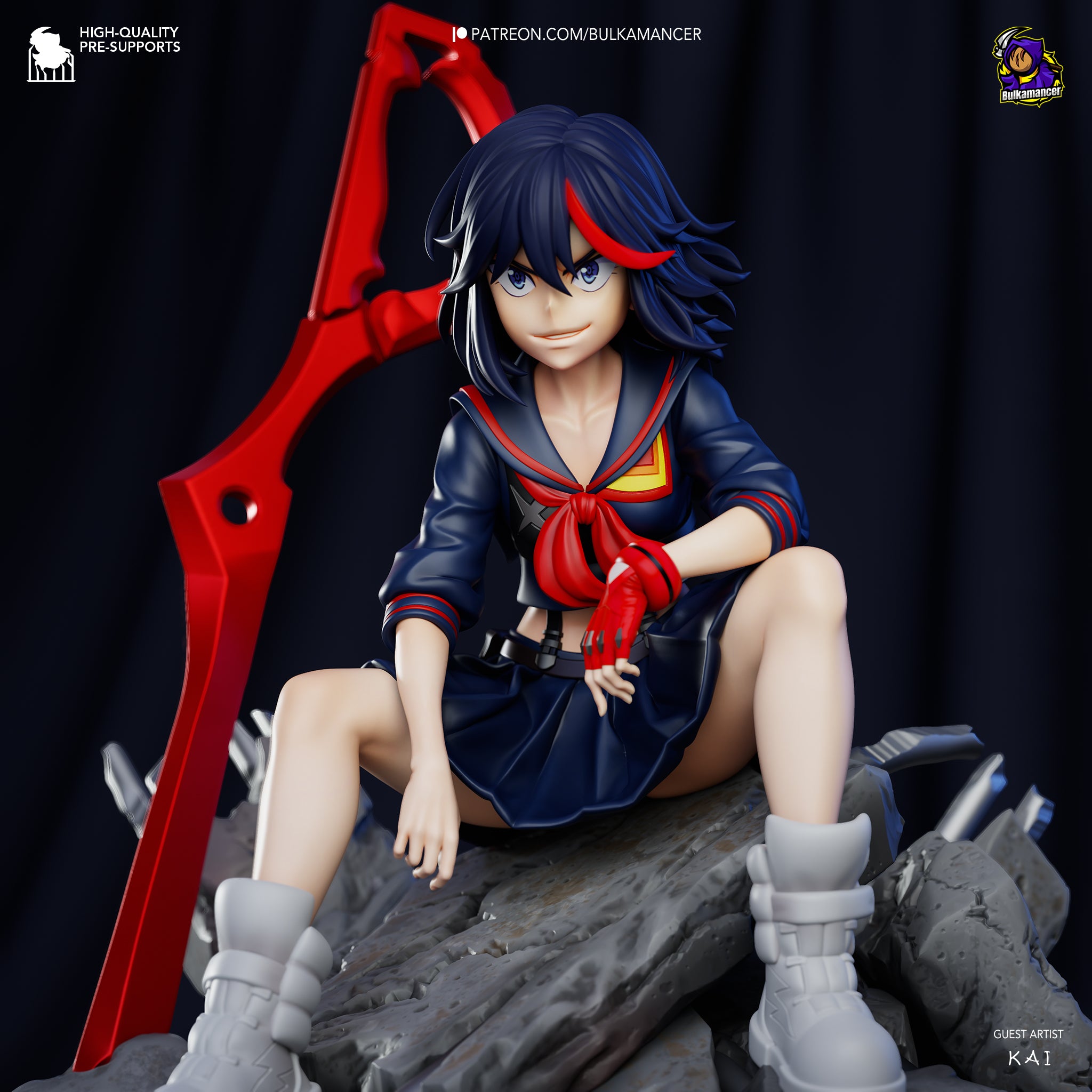 Ryuko Matoi Garage Kit | Fanmade 3D Printed Model by Bulkamancer
