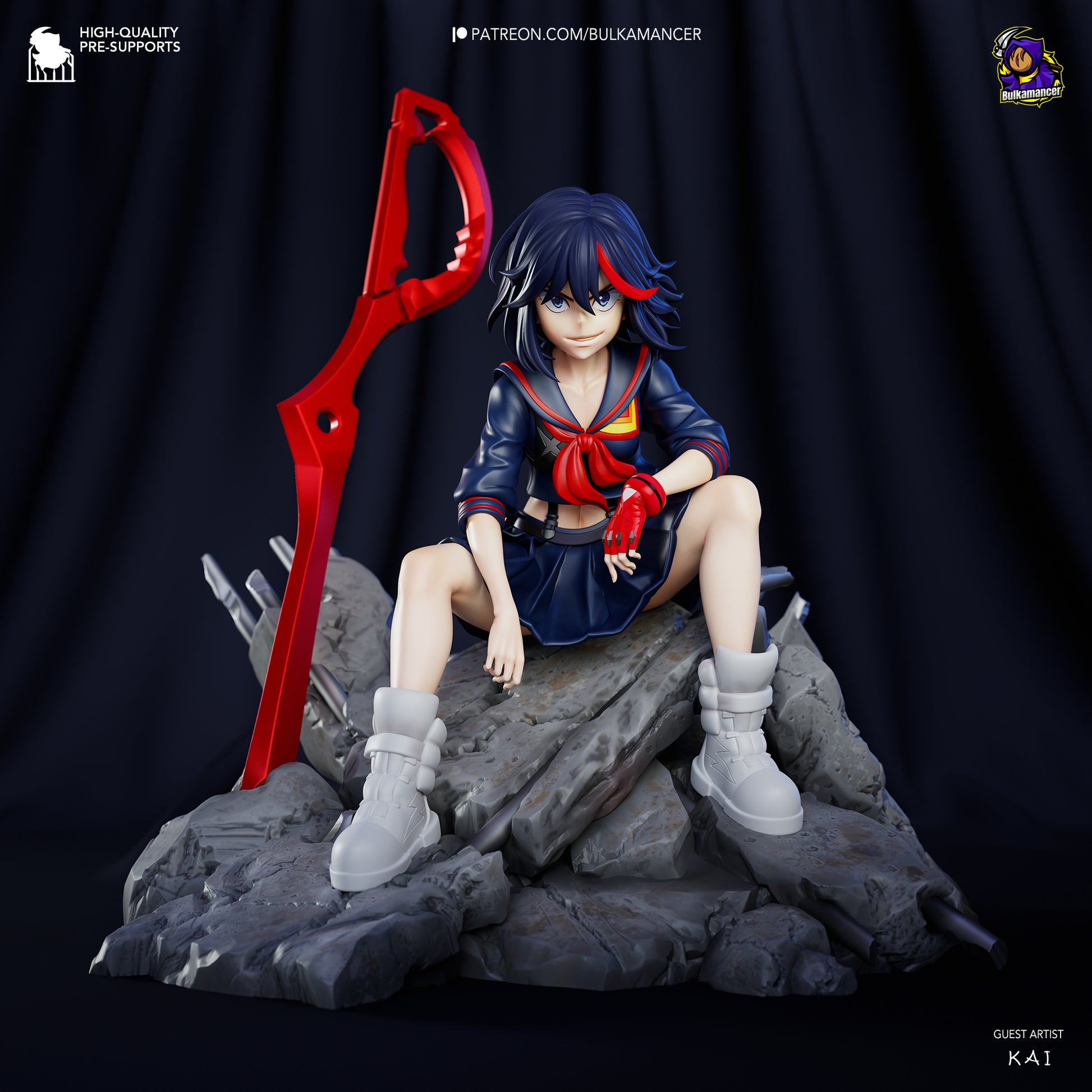 Ryuko Matoi Garage Kit | Fanmade Model by Bulkamancer | 3D Printed - Sephiknot