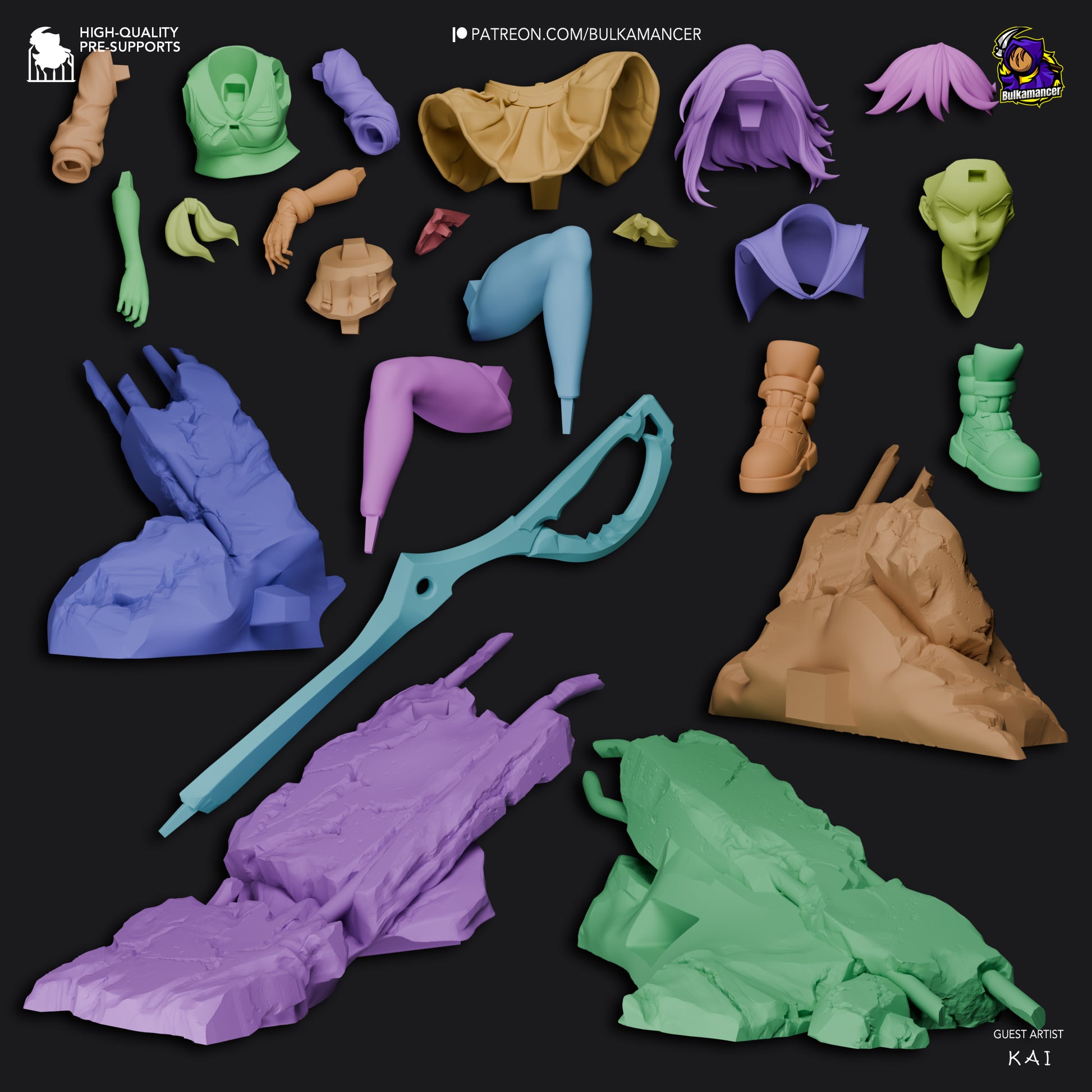 Ryuko Matoi Garage Kit | Fanmade Model by Bulkamancer | 3D Printed - Sephiknot