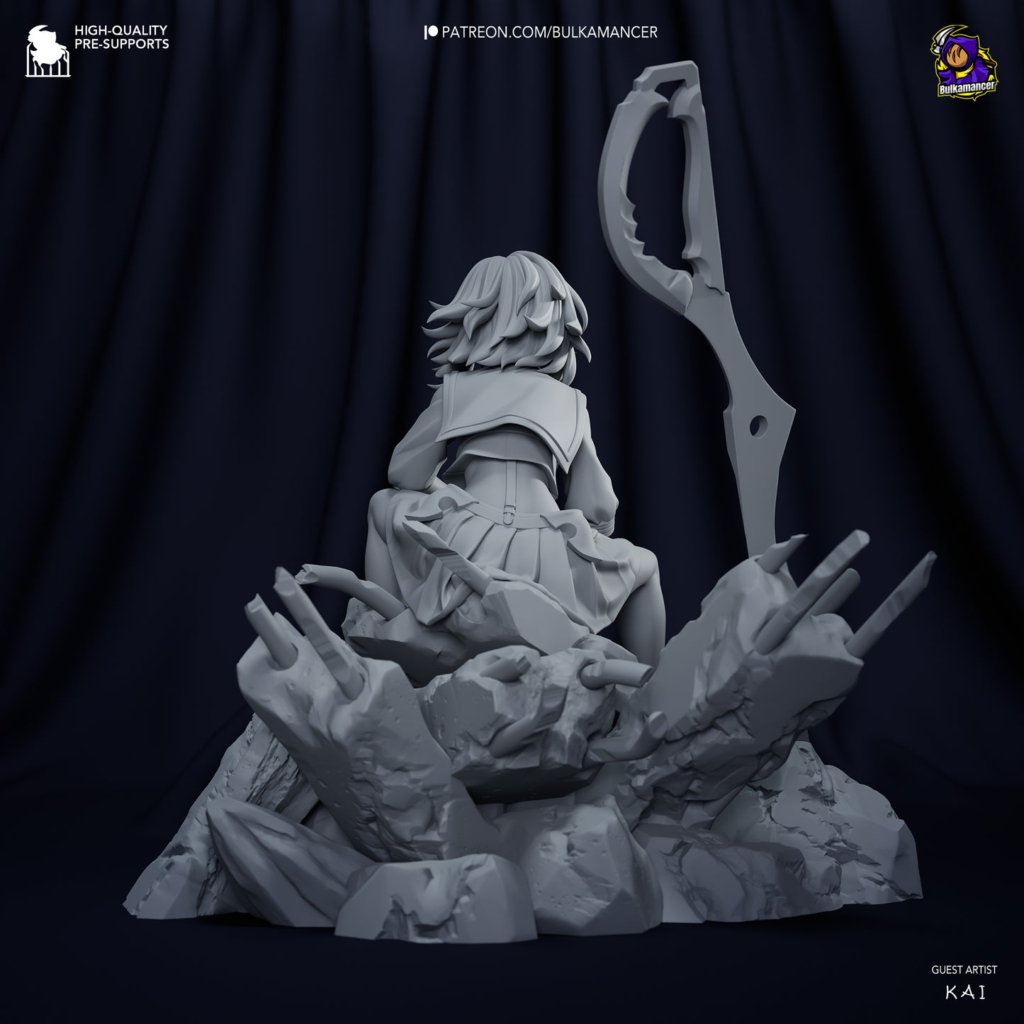 Ryuko Matoi Garage Kit | Fanmade Model by Bulkamancer | 3D Printed - Sephiknot