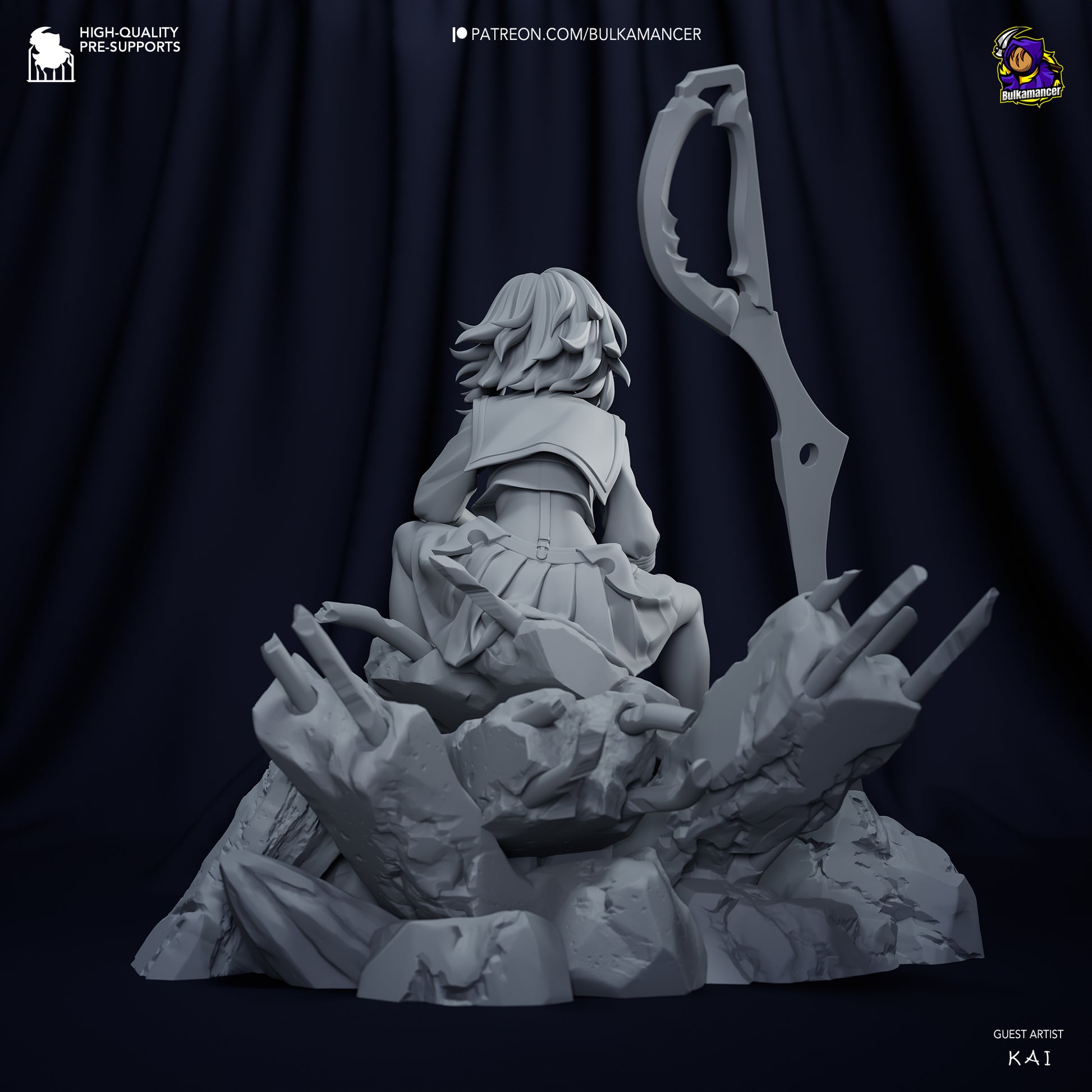 Ryuko Matoi Garage Kit | Fanmade Model by Bulkamancer | 3D Printed - Sephiknot