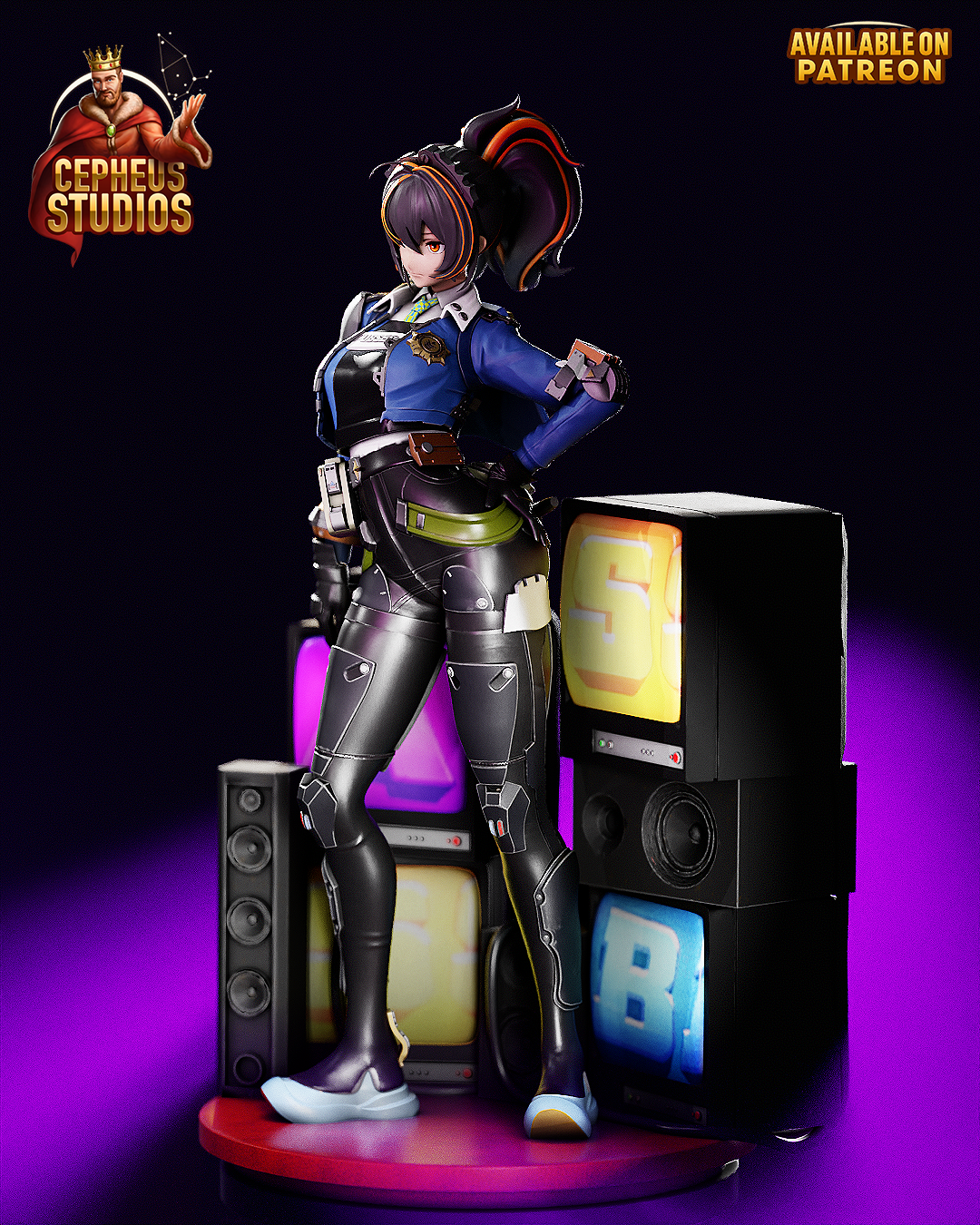 Zhu Yuan from Zenless Zone Zero Fan-Made Model by Cepheus Studio - Sephiknot