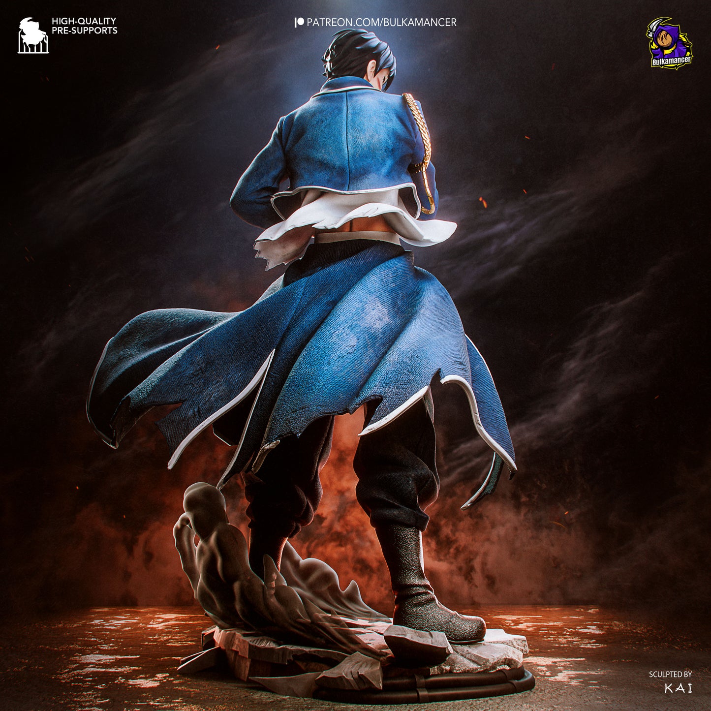 Roy Mustang (singed) by Bulkamancer | High Quality Resin Print | Painted Commissions available!