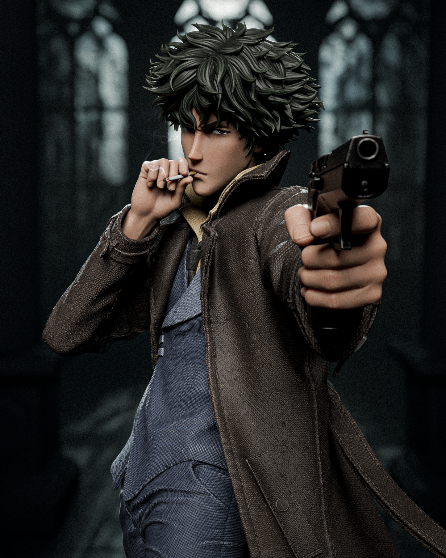 Spike from Cowboy Bebop by CA3D | High Quality Resin Print | Painted Commissions available!